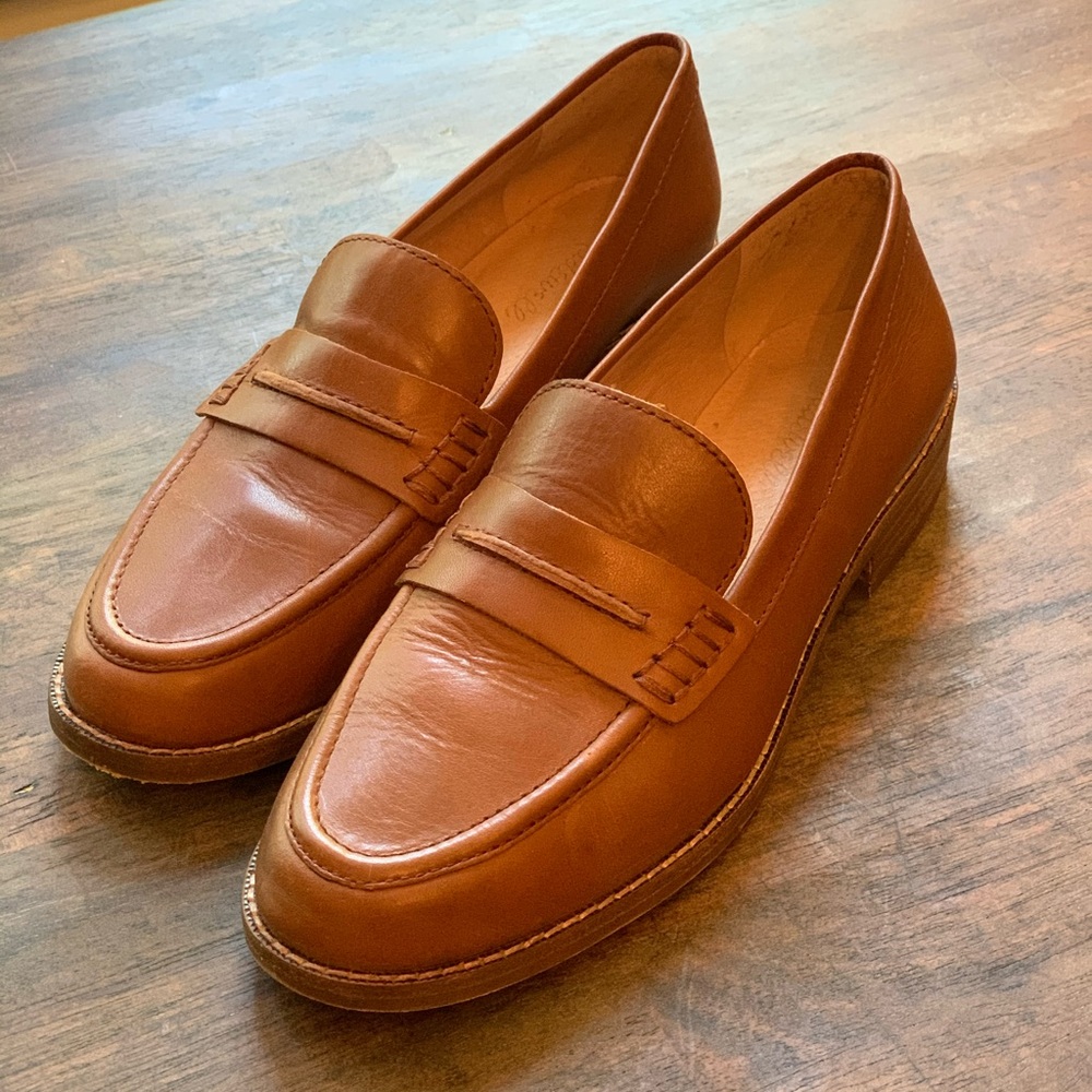 Madewell elinor tan loafers
